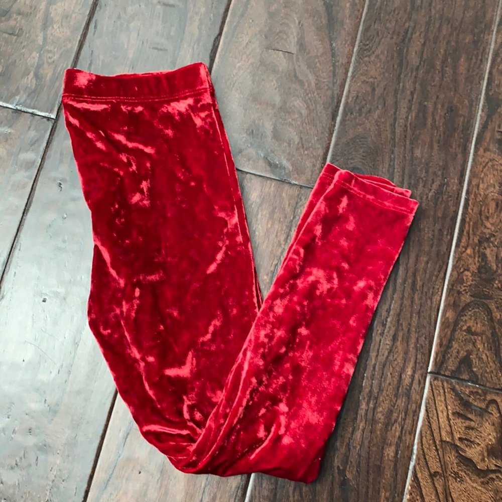 Velvet leggings
